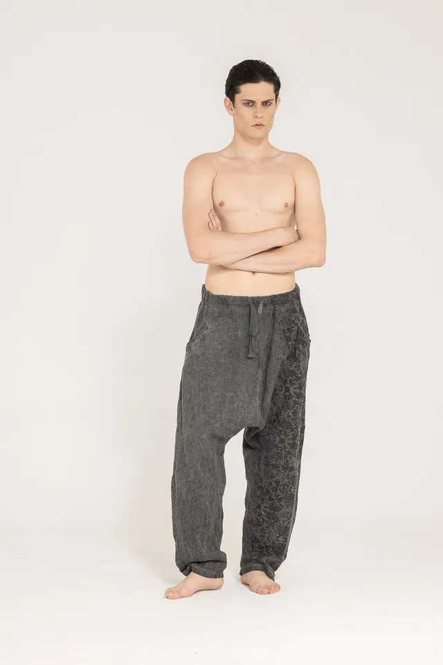 Sanctamuerte Pantaloni Pantalone Hose tiefer Schritt Degradé