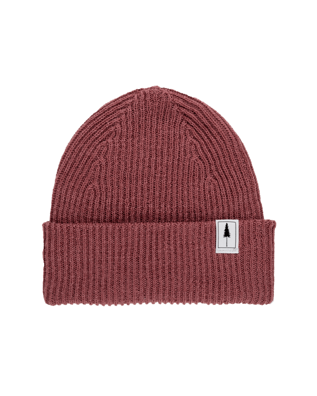 NIKIN Treeanie Ribbed Mütze Blush Baumwolle nahtlos