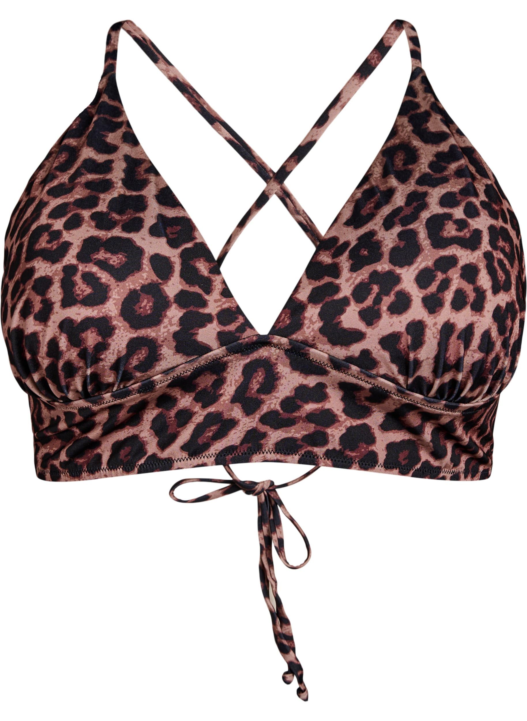 Zizzi Swim Bikini Oberteil Triangel Bindeband Große Größen