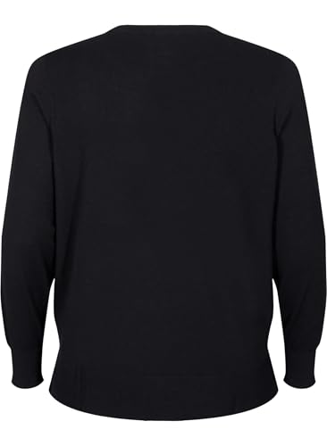 Zizzi Strickbluse Rundhals Langarm Ecovero Große Größen