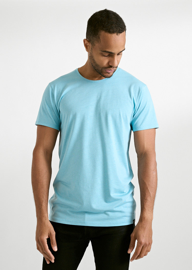 Wijld WoodShirt Alex Herren T-Shirt Milky Blue Lyocell
