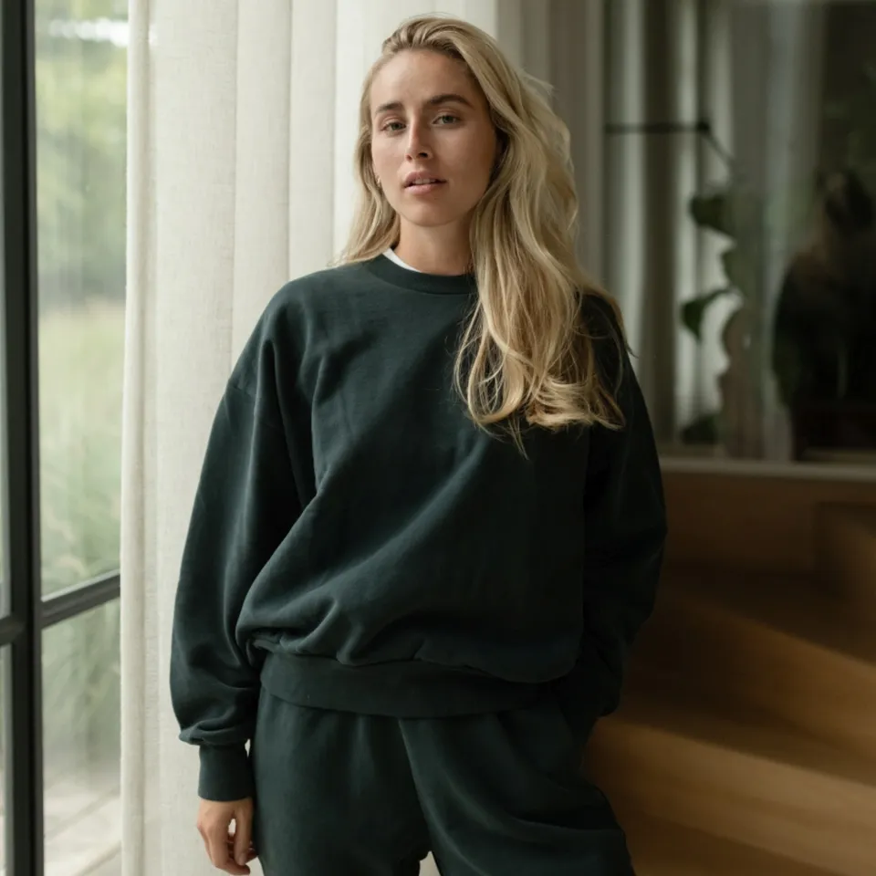 NORDLICHT Jonna Sweater Grün Bio-Baumwolle