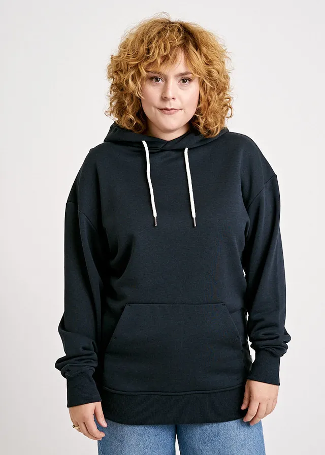 Wijld Hoodie Damen Carbon Grau Bio-Baumwolle