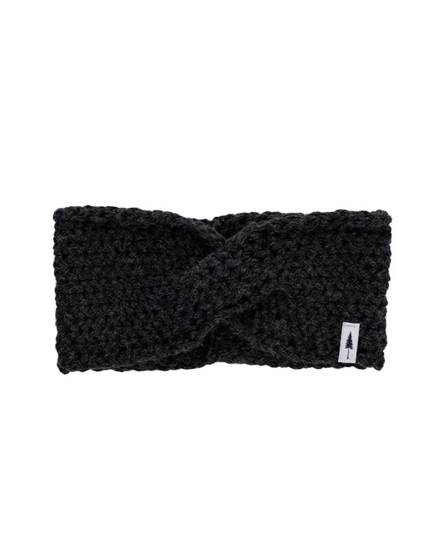 NIKIN TreeHeadband Knitted Twist Stirnband Black Mel