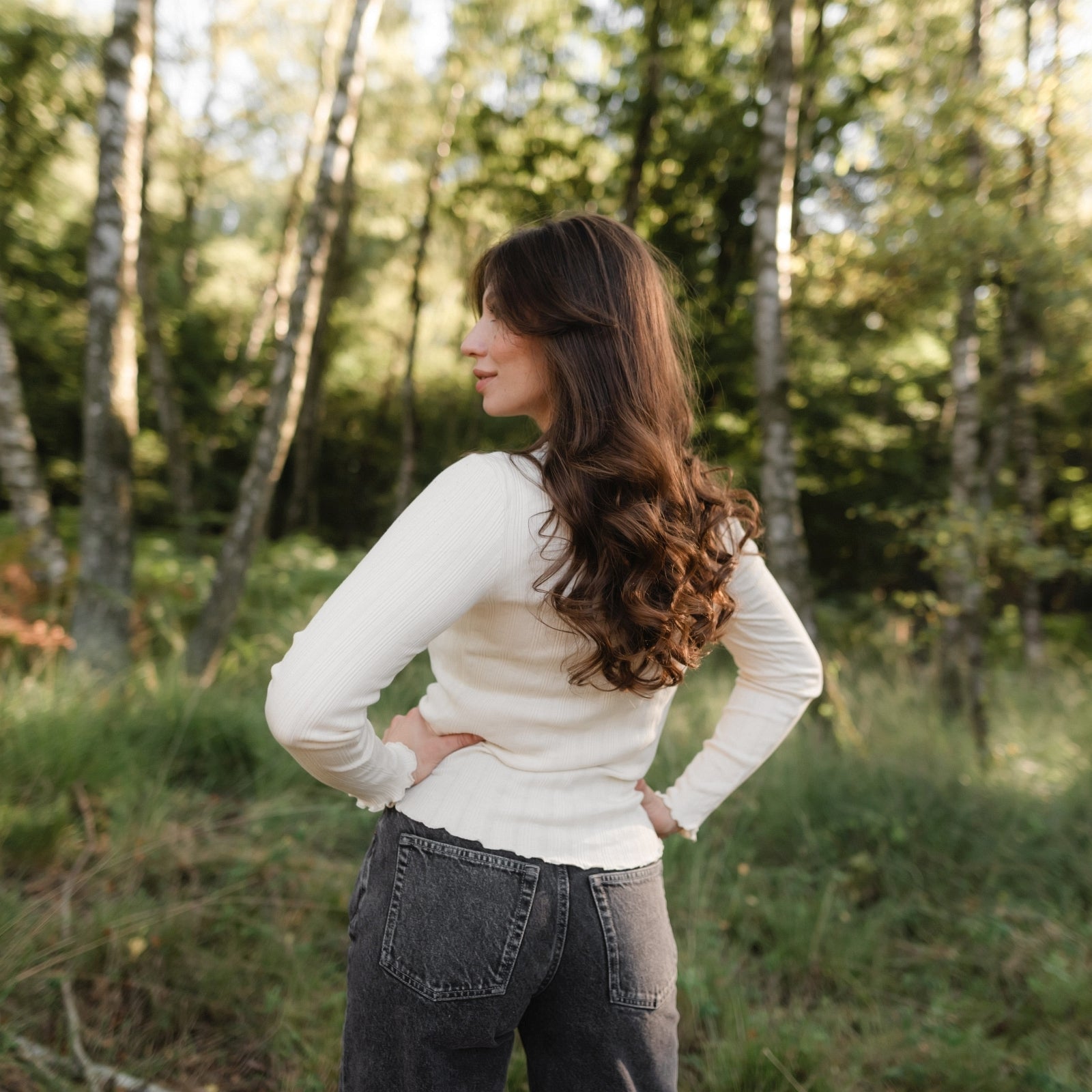 Nordlicht Maja Langarmshirt Longsleeve Natur Bio-Baumwolle