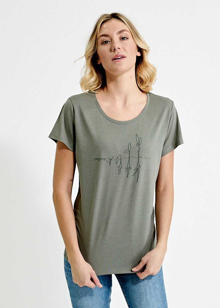 Wijld Woodshirt Sarah Process Damen Shirt Rundhals