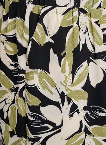 Zizzi Culotte Hose Damen Print Elastikbund
