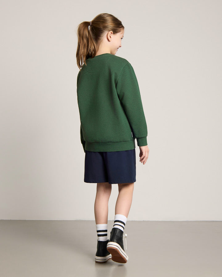 NIKIN TreeSweater Kids Pullover Olive Mel Bio-Baumwolle