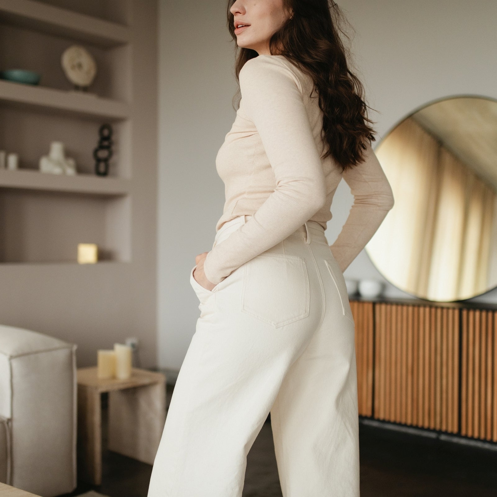 NORDLICHT Lykke Hose Damen Bio-Baumwolle A-Linie