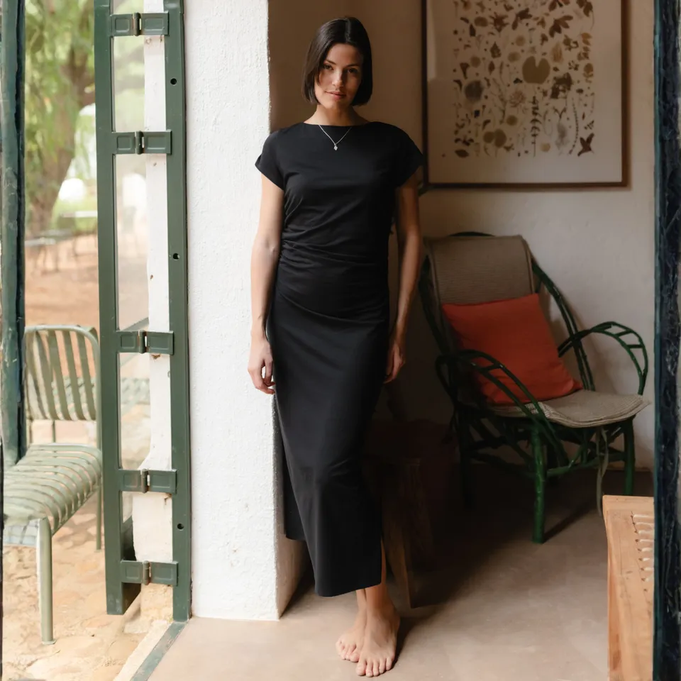 Nordlicht Grete Jersey Kleid Schwarz S