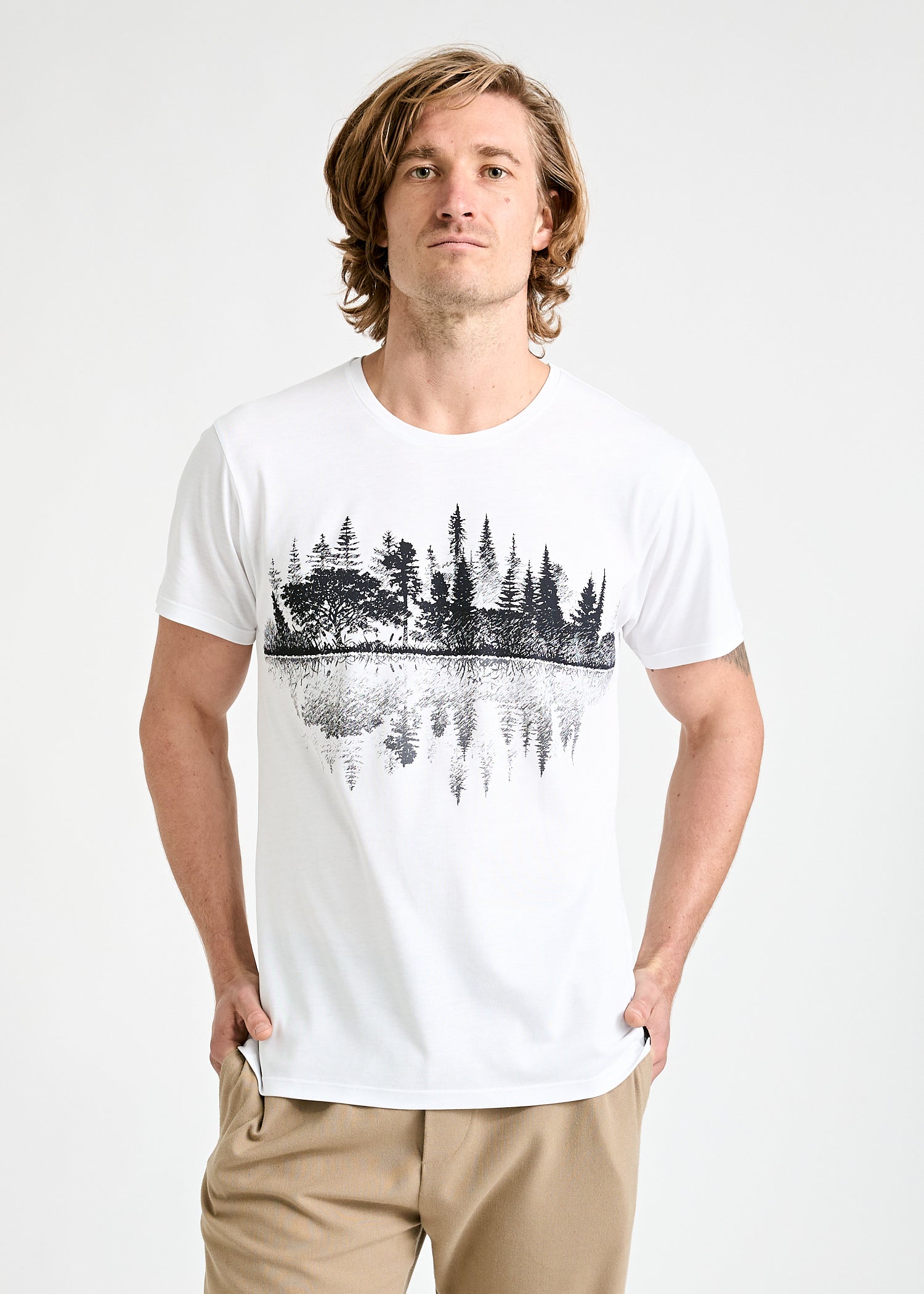 Wijld Alex Reflectionstripe Herren Woodshirt Streifen