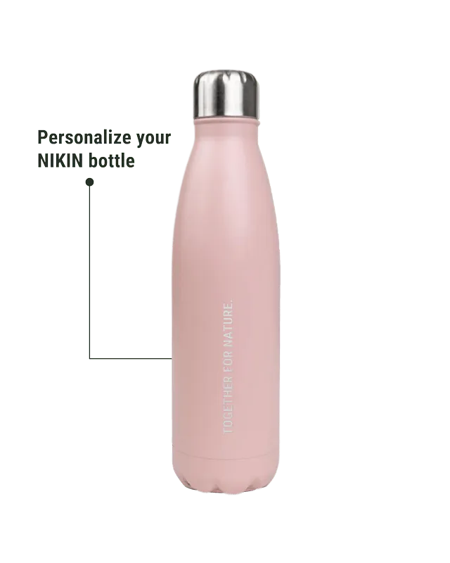 NIKIN TreeBottle Trinkflasche rose personalisiert 500ml