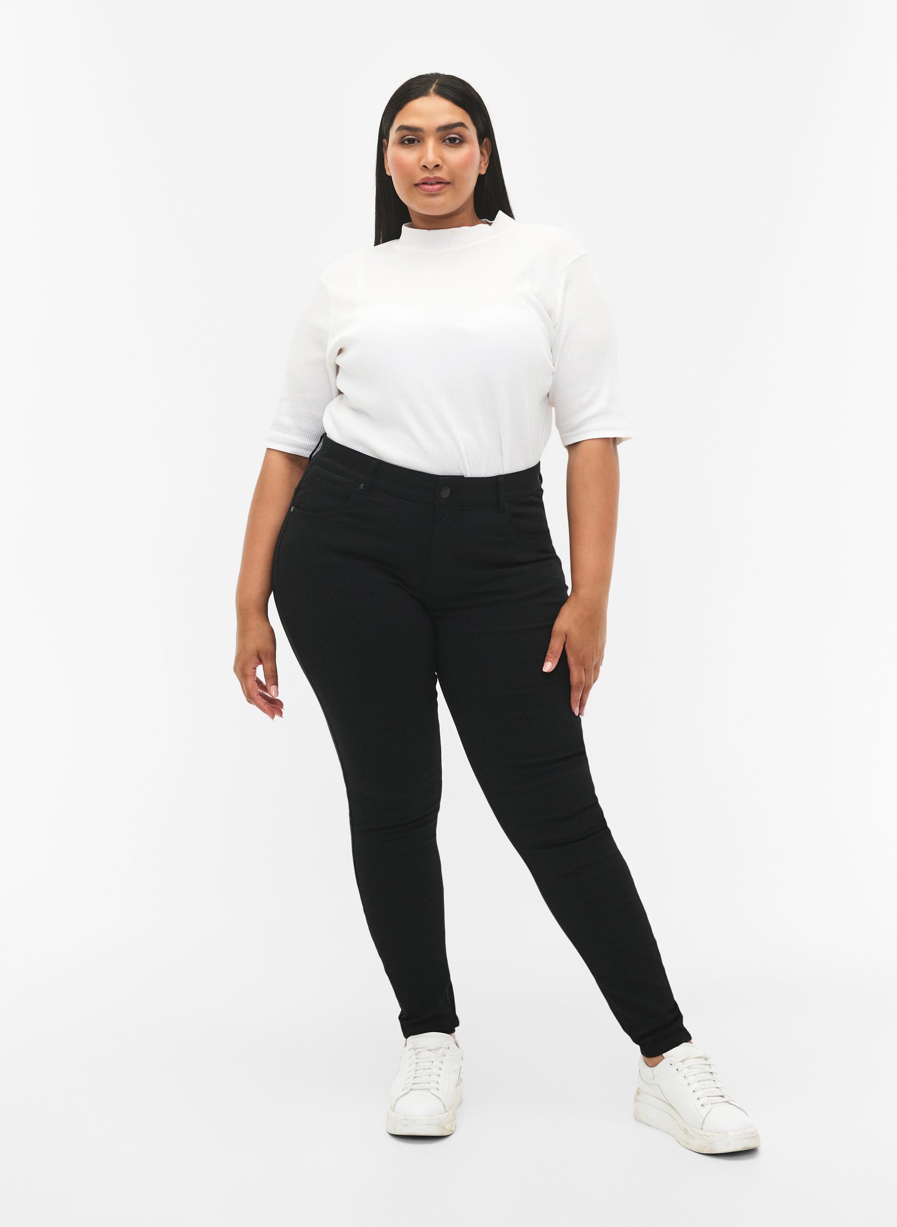 ZIZZI Jeans Stoffhose Slim Fit Größe 50 Viskose Stretch