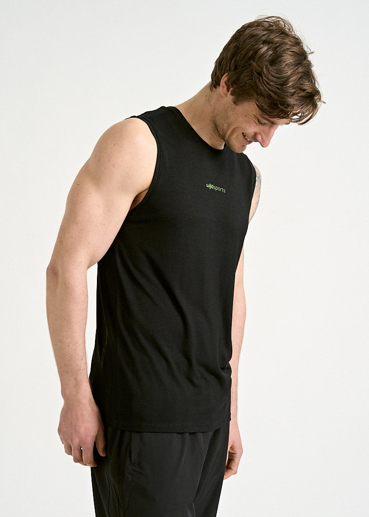 Wijld Arian Sleeveless Sportshirt Herren Schwarz