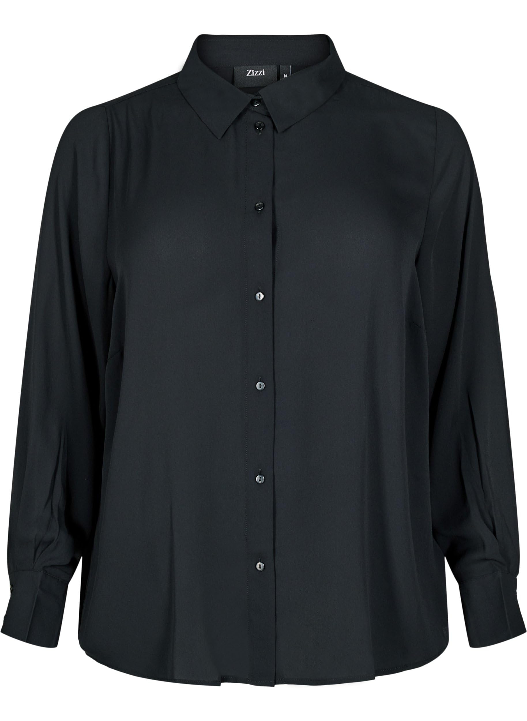 Zizzi Blouses & Shirts Bluse Damen Große Größen Langarm Regular Fit