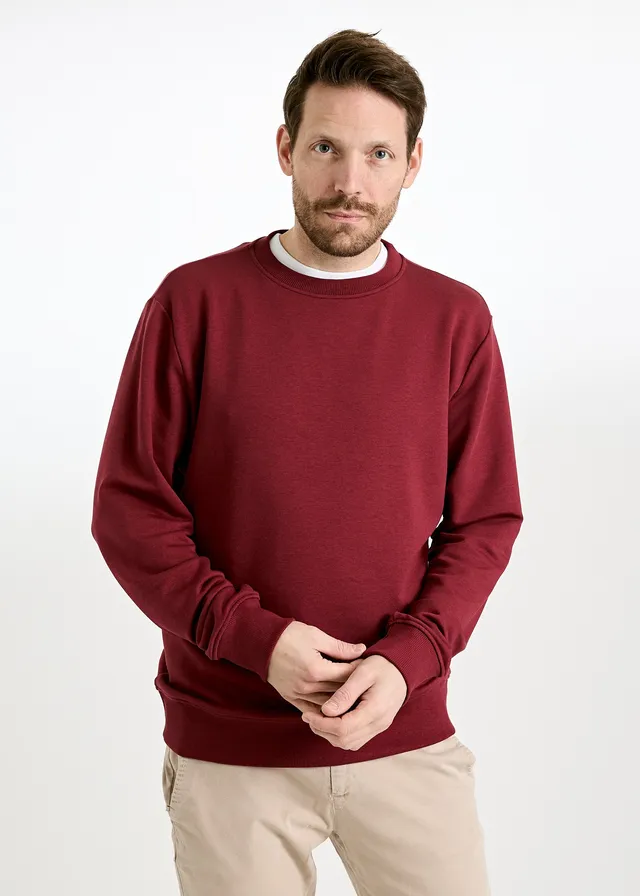 Wijld Till Herren Sweater Tibetan Red Lyocell-Bio-Baumwolle