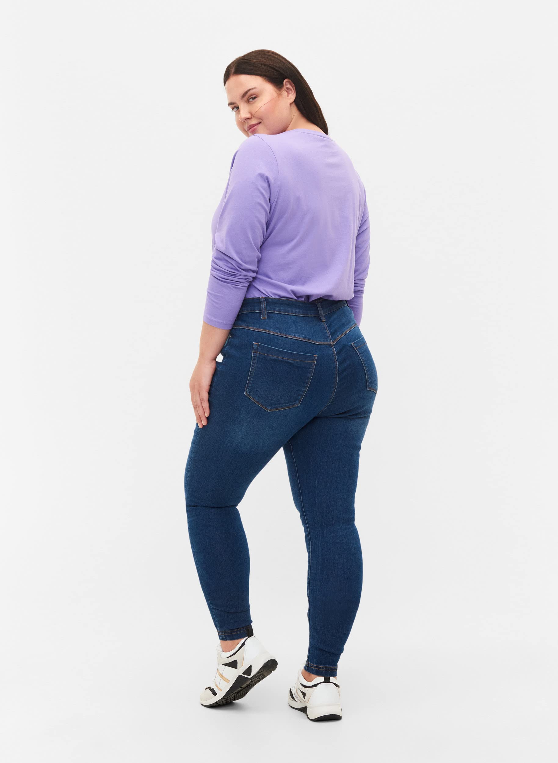 Zizzi Jeggings Baumwolle Stretch Skinny Fit Große Größen