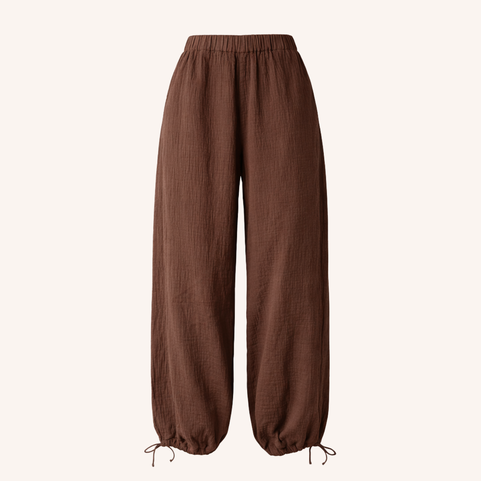 Nordlicht Lys Musselinhose Braun Ballon Bio-Baumwolle