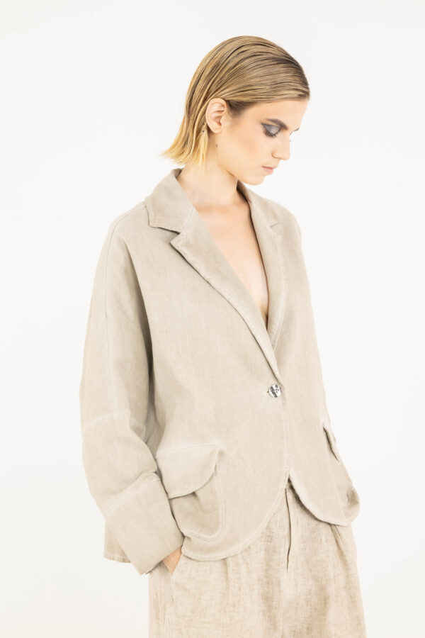 Sanctamuerte Capispalla Blazer Over Boxy Blazer Baumwolle