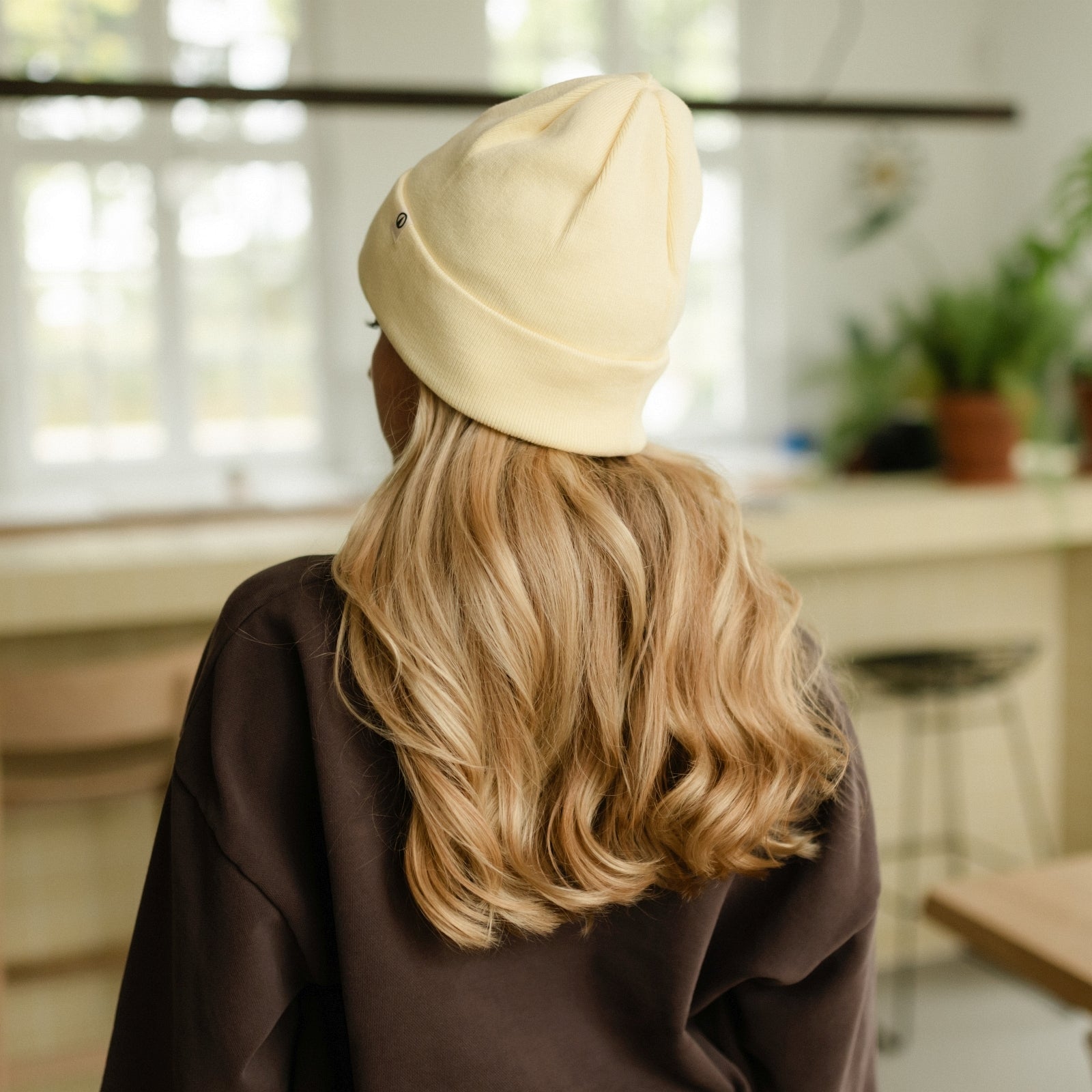 NORDLICHT Accessoires Mütze Jori Zitronengelb Baumwolle