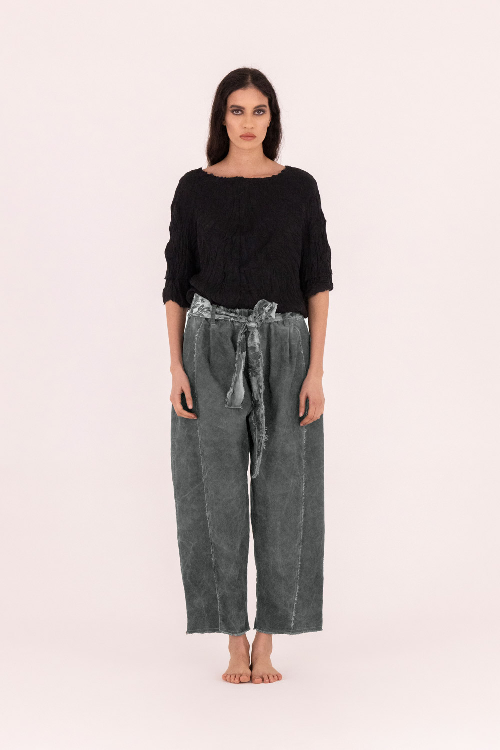 Sanctamuerte Pantaloni Pantalone Over Hose Baumwolle
