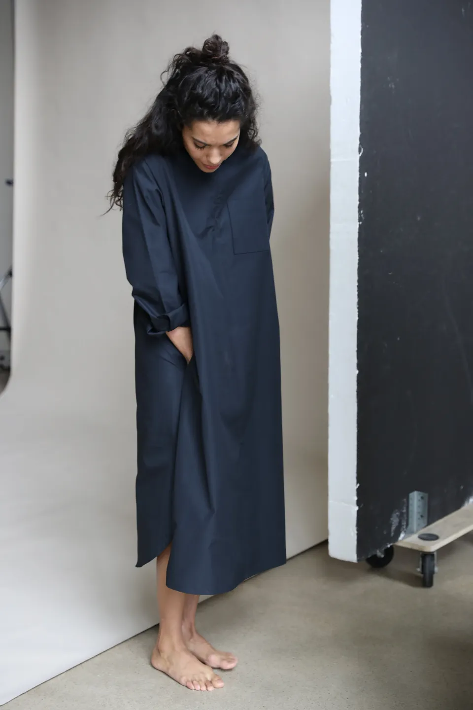 Christiane Strobel Kleider IVY Hemdblusenkleid Bio-Baumwolle