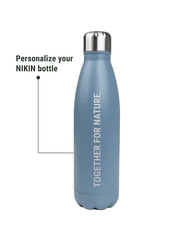 NIKIN TreeBottle Light Blue Flasche 500ml graviert