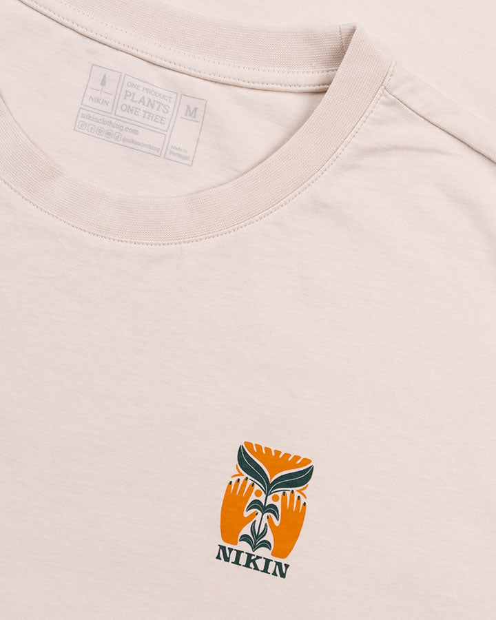 NIKIN TreeShirt TreePlanter T-Shirt Chalk Bio-Baumwolle