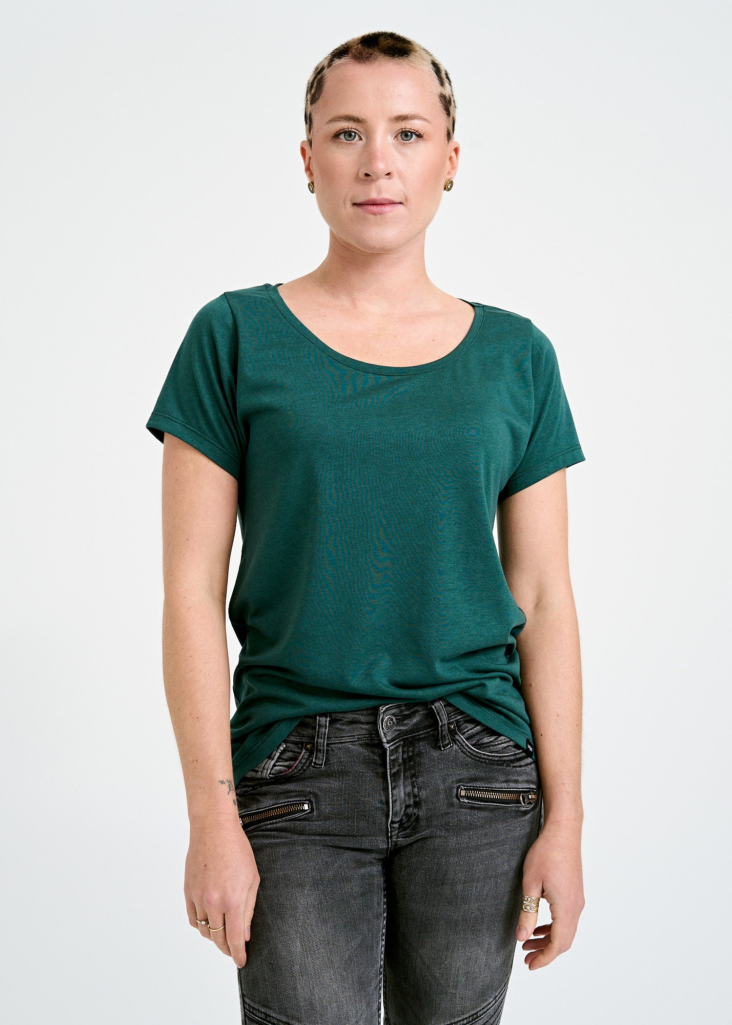 Wijld Lena Woodshirt Damen Sea Moss T-Shirt Lyocell