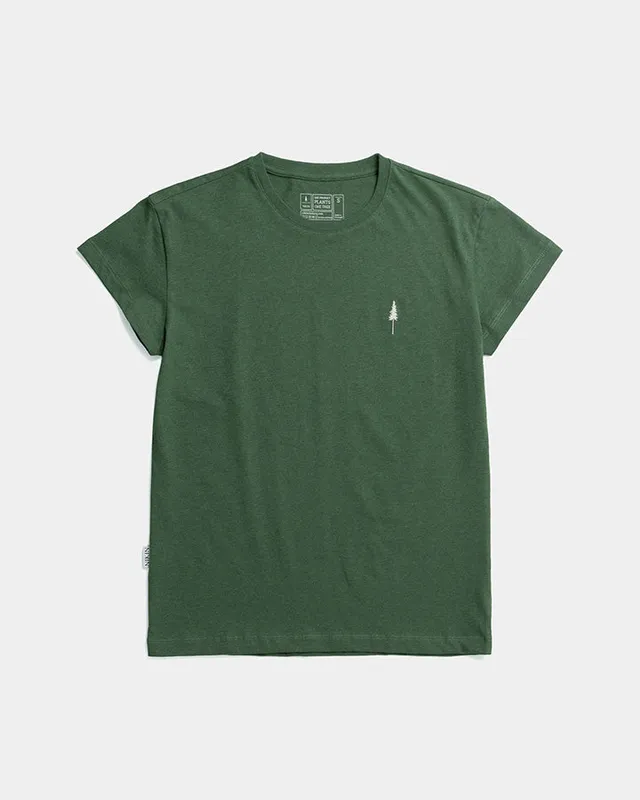 NIKIN TreeShirt Women T-Shirt Olive Mel Bio-Baumwolle