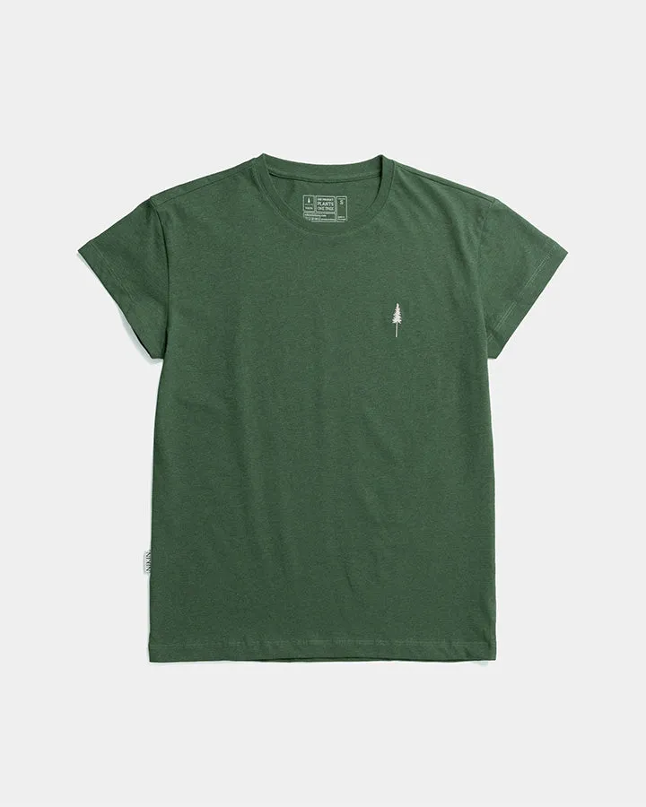 NIKIN TreeShirt Women T-Shirt Olive Mel Bio-Baumwolle