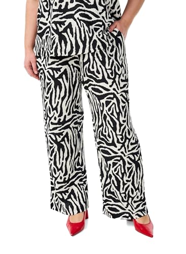 Zizzi Hose Zebraprint Große Größen mit Taschen