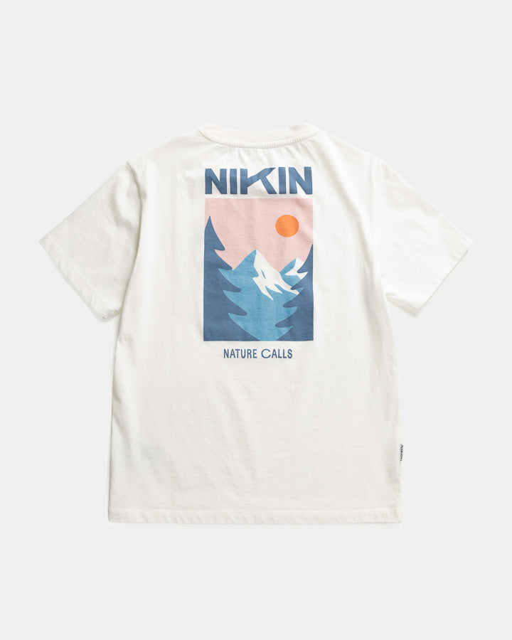 NIKIN TreeShirt Nature Calls Relaxed T-Shirt Damen Weiß
