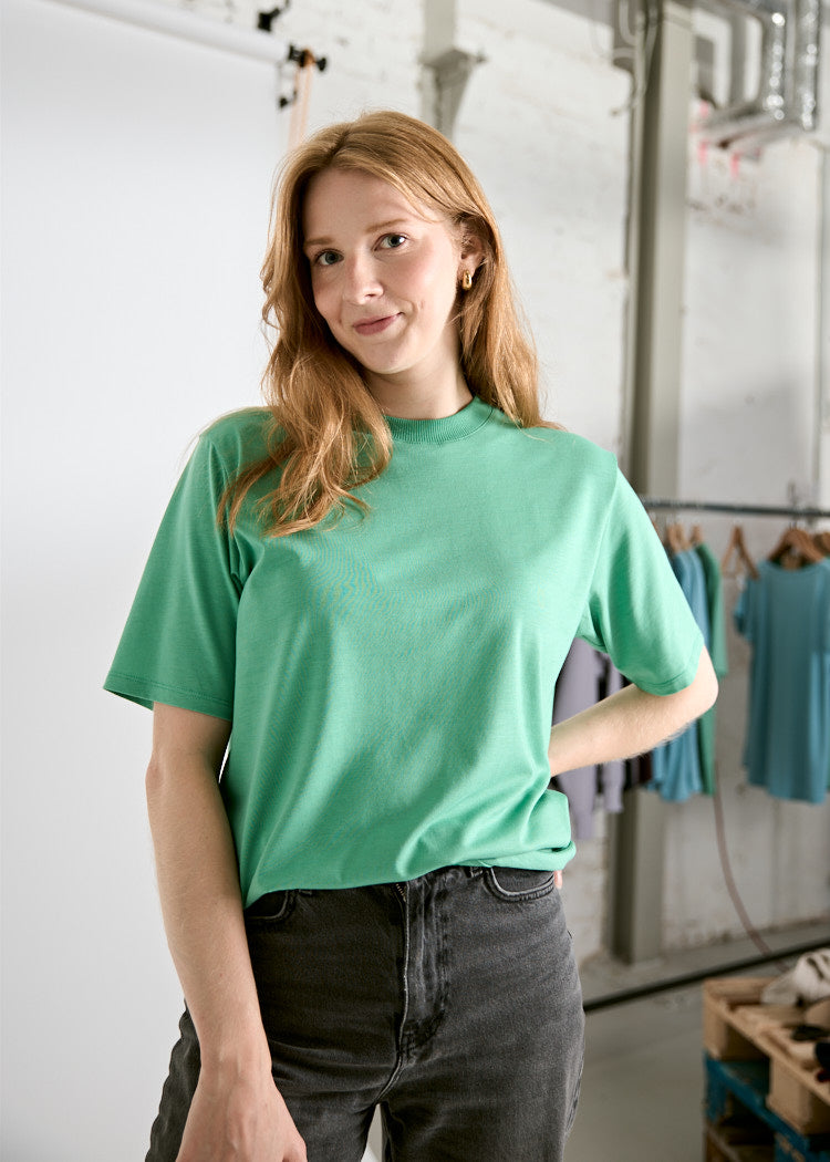 Wijld WoodShirt Tara Damen T-Shirt Winter Green Lyocell