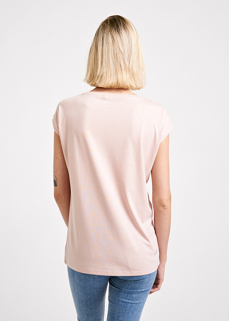 Wijld Elena Walking Bear Damen T-Shirt Slim Smoked Rose