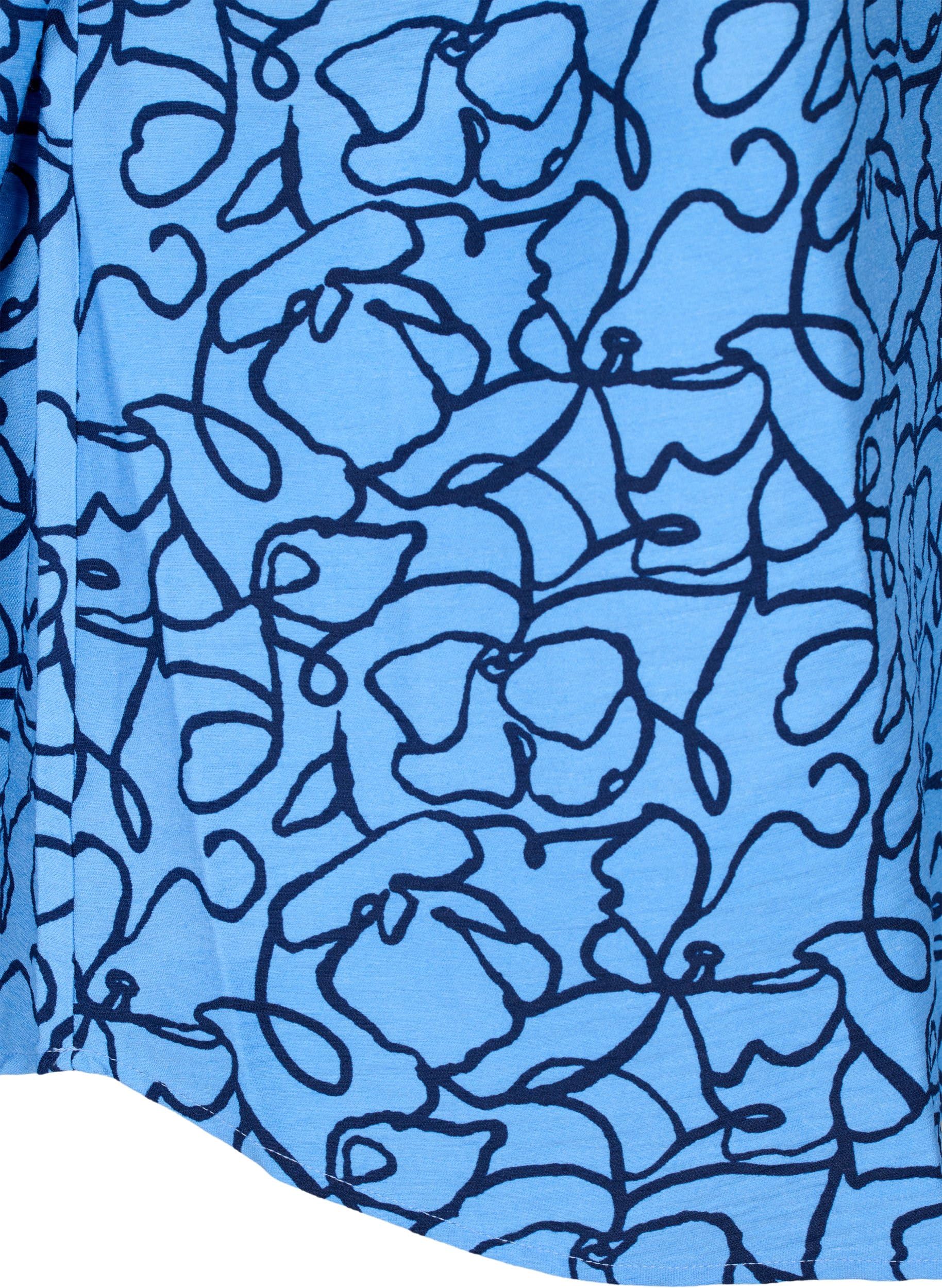 Zizzi Bluse Langarm Druckknöpfe Ecovero-Viskose 42-60