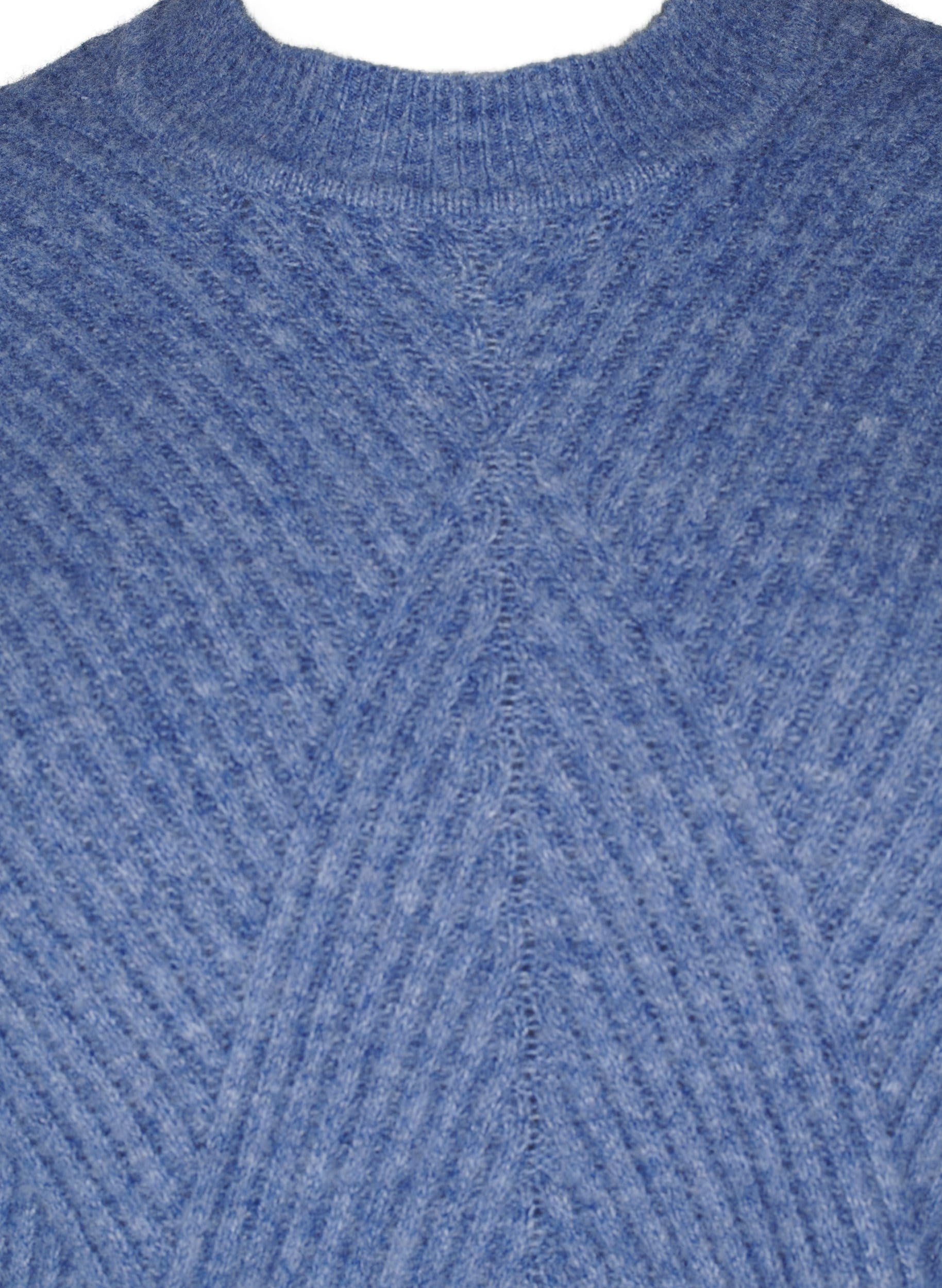 Zizzi Strickkleid Wolle Rundhals Langarm Große Größen 42-60