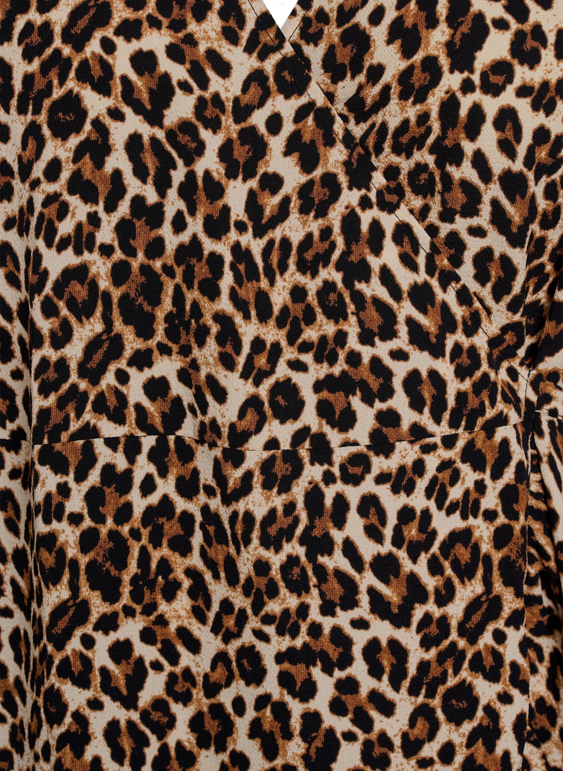 Zizzi Dresses Wickelkleid Kurzarm Print recyceltes Polyester