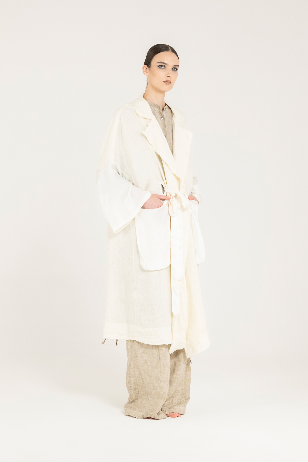 Sanctamuerte Capispalla Giacca Kimono Jacke Baumwolle
