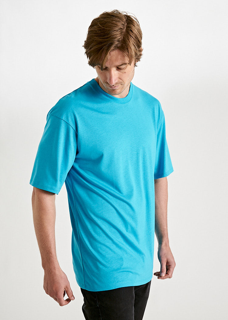 Wijld James Woodshirt T-Shirt Herren Blue Danoube Holz
