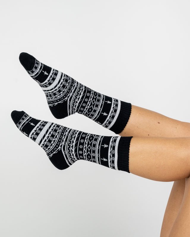 NIKIN TreeSocks Cosy Norwegian Socken Black Bambus