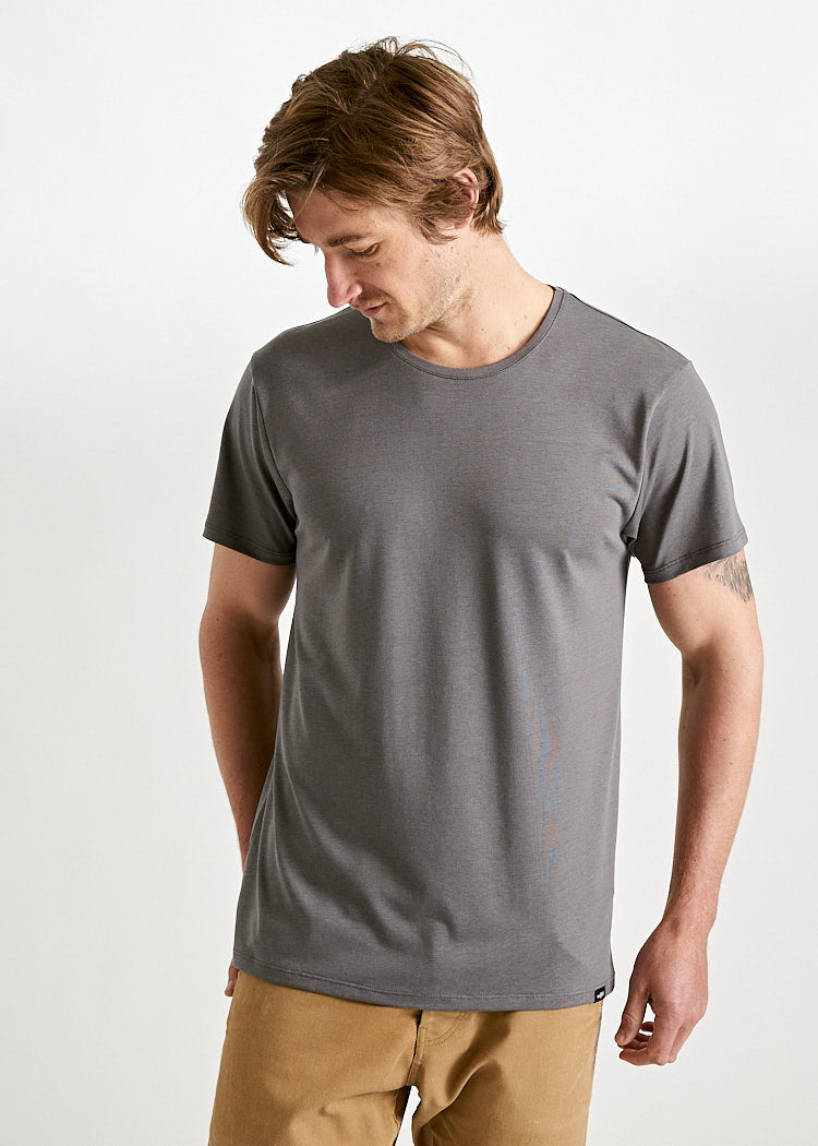 Wijld Woodshirt Alex T-Shirt Herren granit Lyocell