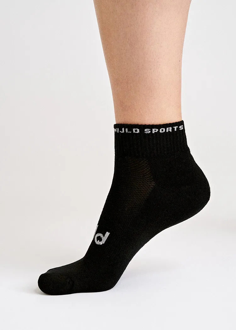 Wijld Woodsocks halbhohe Sportsocken Black 39-42 Socken