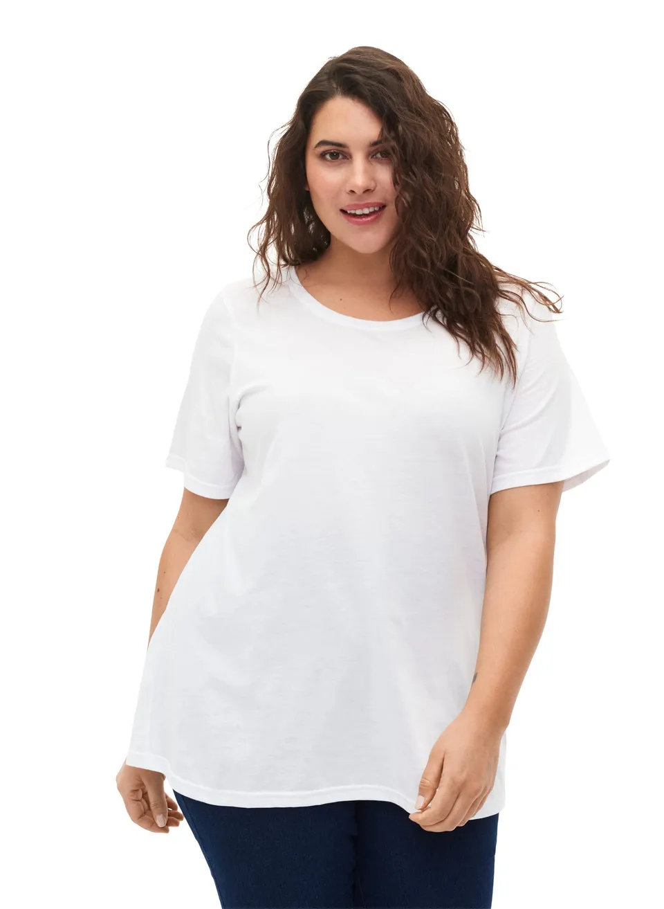 Flash by Zizzi T-Shirt 2er-Pack Rundhals Kurzarm Baumwolle