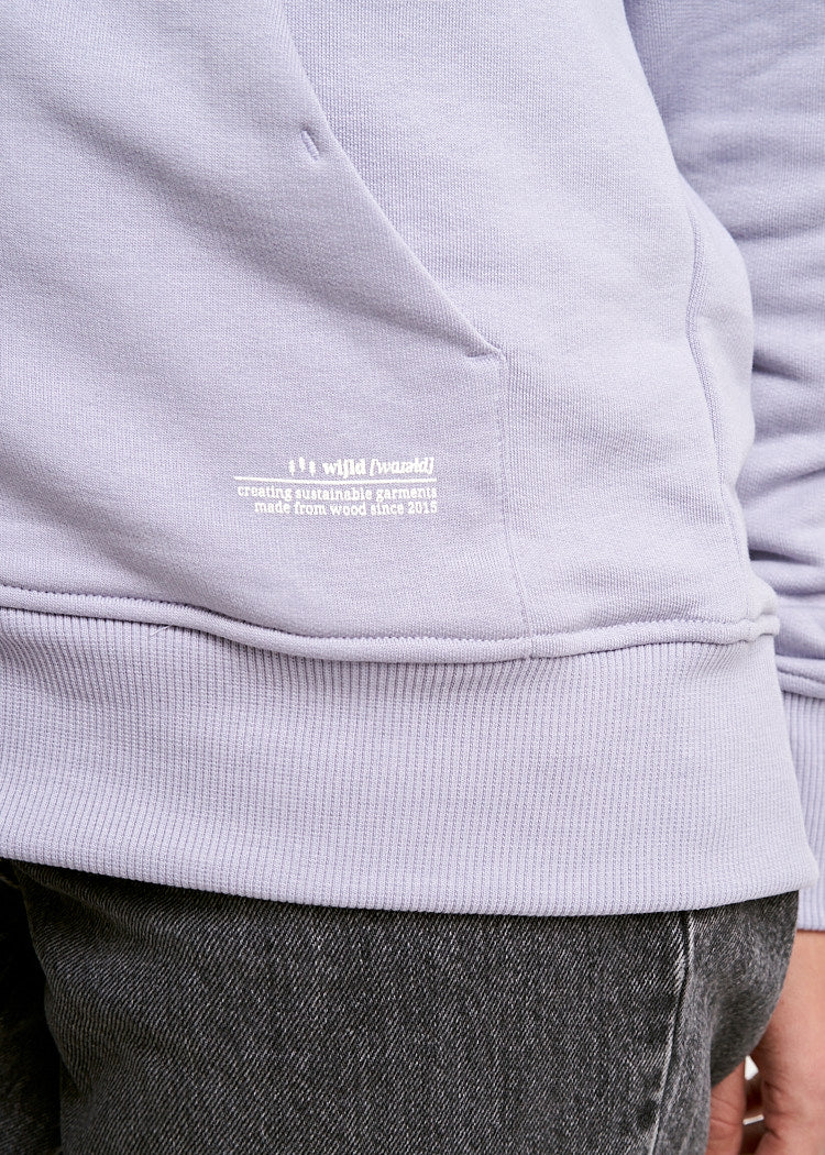 Wijld Sweatjacke Damen Lavender Aura Bio-Baumwolle