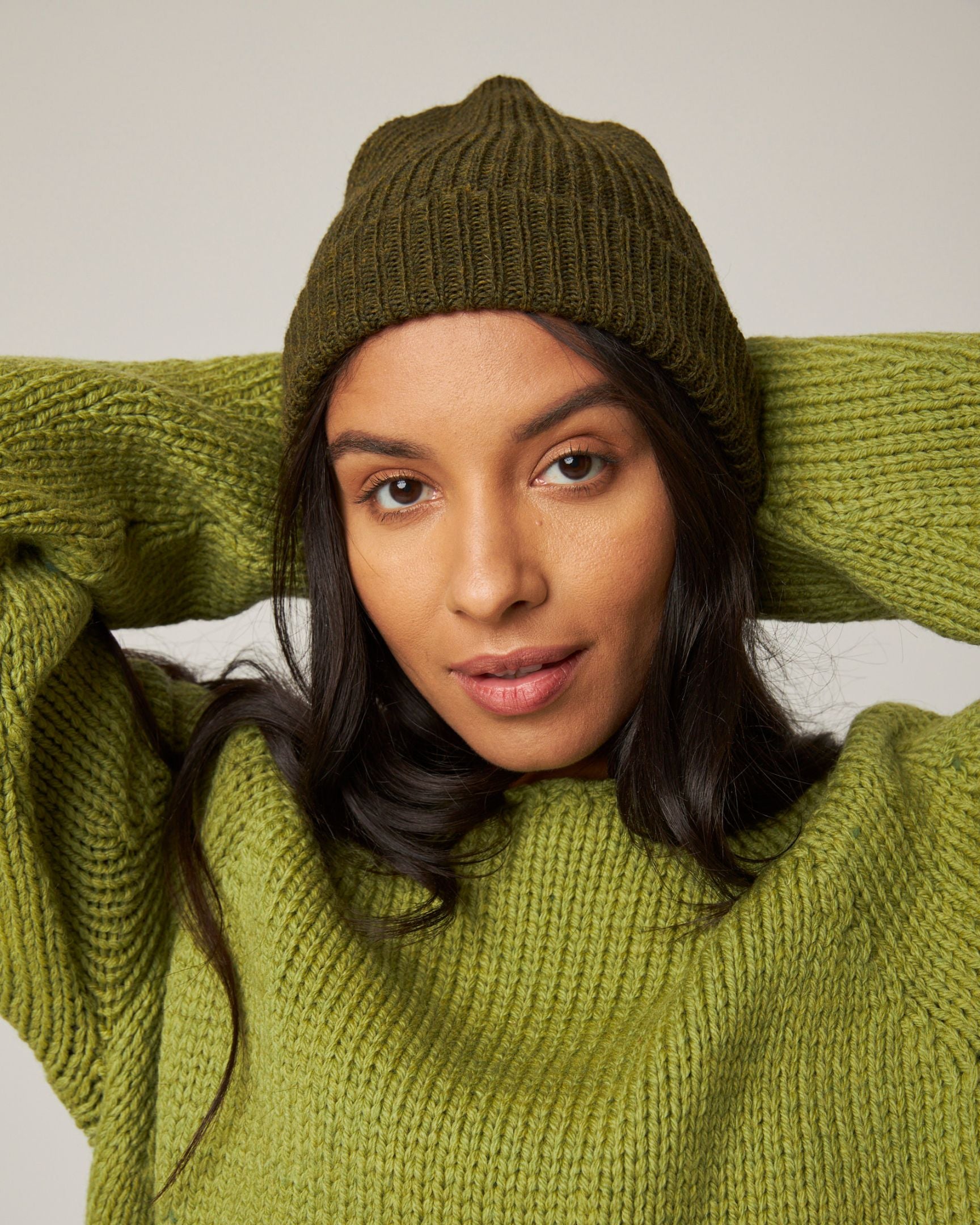 Peregrine Porter Ribbed Beanie Mütze Oak Merinowolle