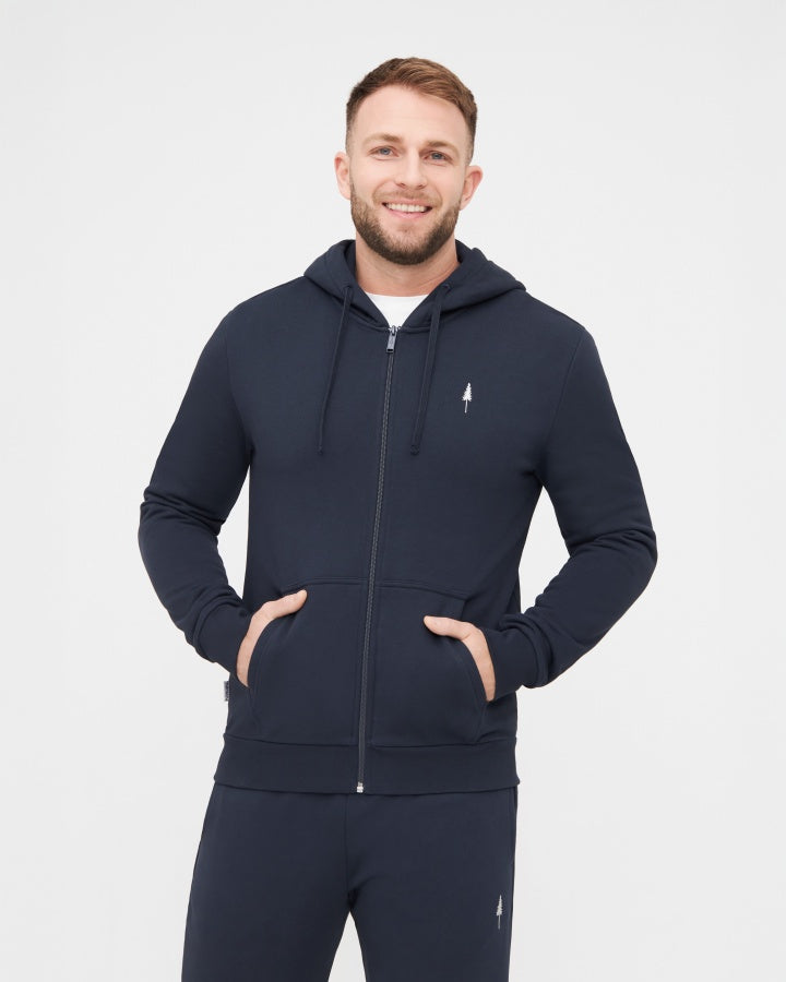 NIKIN TreeHoodie Jacket Kapuzenjacke Dark Navy Bio