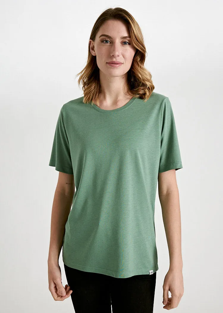 Wijld Tilda Comfrey Green Damen T-Shirt Lyocell Locker