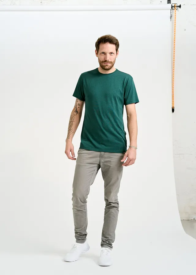 Wijld WoodShirt Alex T-Shirt Herren Sea Moss Regular Lyocell