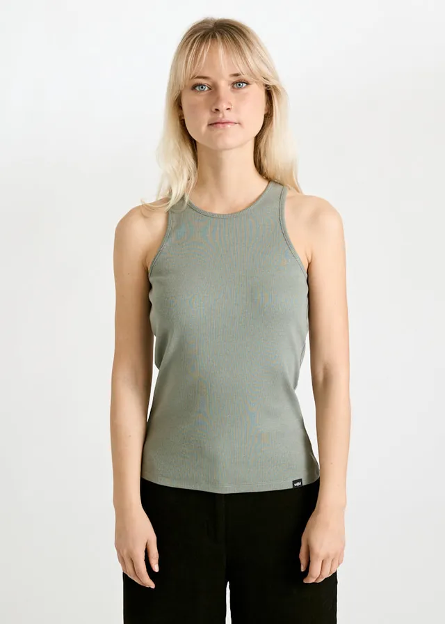 Wijld Irene Ripp Tank Top Damen Top Agave Green